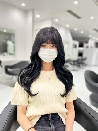 ロング まつパ/ケア ブリーチ/sEnAのヘアスタイル