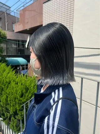 ショート カラー ボブハイトーン🦖 デザインMAMIのヘアスタイル