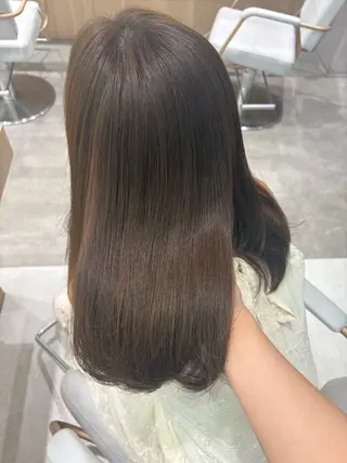 ロング ブリーチなしカラー/ 縮毛矯正🍓kaeのヘアスタイル