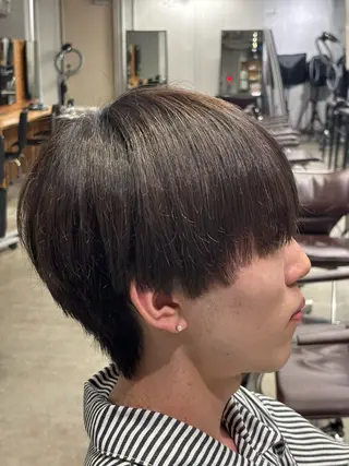 ショート メンズカット/パーマ /レディースカラーのヘアスタイル