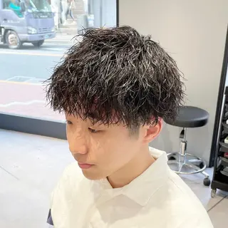 ショート パーマ メンズ lucy.所属・🏝🌞メンズ人気 平澤日向🌞🏝のヘアスタイル