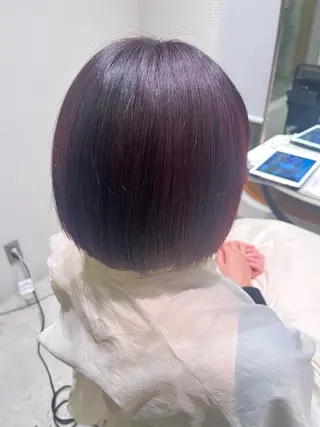 ミディアム カラー ramphy 加藤 美羽のヘアスタイル