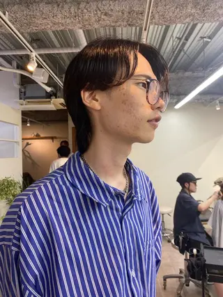 パーマ メンズ シャドウパーマ/ 波巻パーマYu-Kiのヘアスタイル