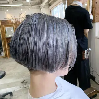 ショート カラー LEB所属・下河 宗太のヘアスタイル