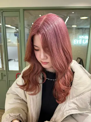 セミロング 新潟/万代/レイヤー 韓国風/明間未来のヘアスタイル