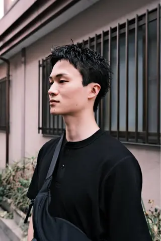 ショート メンズ スパイキーショート /パーマ/山本孝明のヘアスタイル