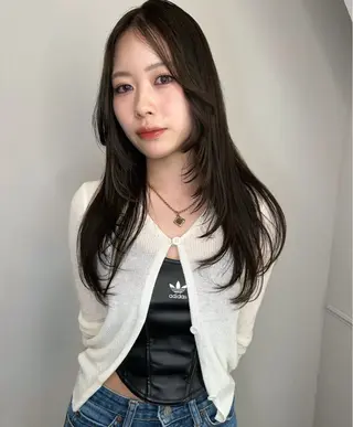 ロング カラー land所属・透明感カラー/レイヤ ー🌙Honokaのヘアスタイル