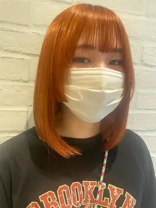 ミディアム hisano / ハイトーン・透明感のヘアスタイル