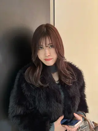 ロング カラー ヘアアレンジ 艶髪/レイヤーカット 🐣misakiのヘアスタイル