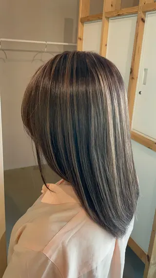 ミディアム カラー hair terrace M所属・ヘアテラスM/郡山 /馬場アンドレアのヘアスタイル