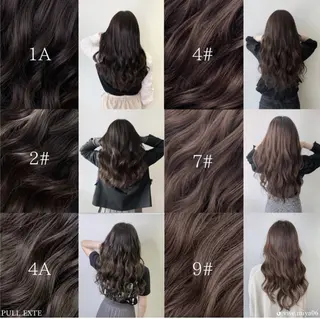 セミロング カラー RIRŪA所属・プルシールエクステ ちゃきのヘアスタイル