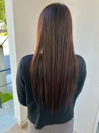 ロング 清水 美香のヘアスタイル