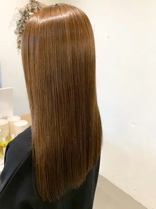 ミディアム カラー ブリーチなしカラー 🌿脇黒丸 彩のヘアスタイル