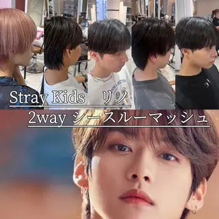 カラー パーマ メンズ 大阪韓国メンズ特化 LUNAのヘアスタイル