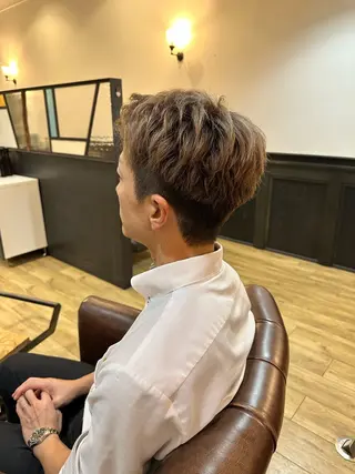 メンズ 暖色/透明感カラー /蟹江/harunaのヘアスタイル