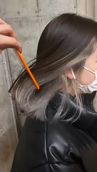 ミディアム カラー 🌱ぱっつとボブカ ット🌱/Ryotaのヘアスタイル