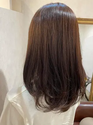 ミディアム カラー 透明感カラー💎 AYAのヘアスタイル