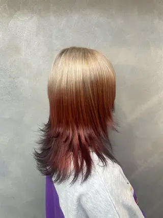 ロング カラー TNB TOKYO所属・Insta 指名 No.1KURUMIのヘアスタイル