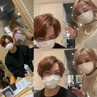 ショート カラー メンズ キッズ ショート、ボブなら お任せ❤️石川由美のヘアスタイル