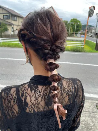 ヘアアレンジ hair  make echo所属・hair make echo滿木あい花のヘアスタイル