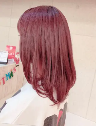 セミロング カラー お悩み解決✨ ASAMIのヘアスタイル