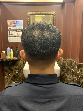 ショート パーマ メンズ ヒロ銀座 バーバーショップ神楽坂所属・ひらお あおとのヘアスタイル