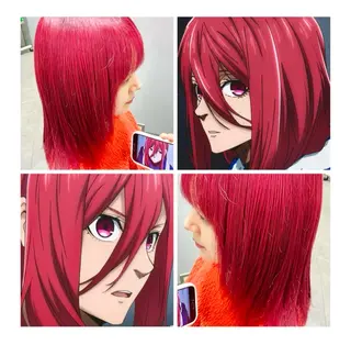 ミディアム カラー GARU-ガル-所属・TSUNO🦖 派手髪/オタク美容師のヘアスタイル