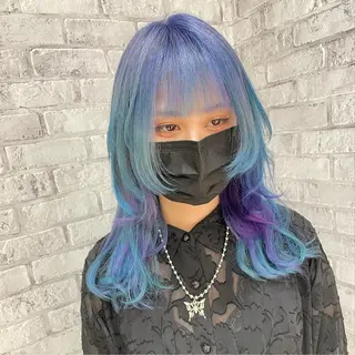 セミロング カラー ヘアアレンジ 秋山 幸太のヘアスタイル