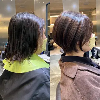 ショート カラー ❣️韓国レイヤー ❣️渡部晃輝のヘアスタイル