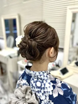 ヘアアレンジ 似合わせヘアメイク 💐オダギリチアキのヘアスタイル