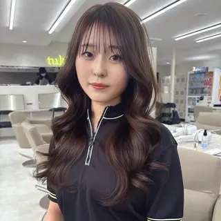 カラー 🎀暖色カラー🎀 hina🫧のヘアスタイル