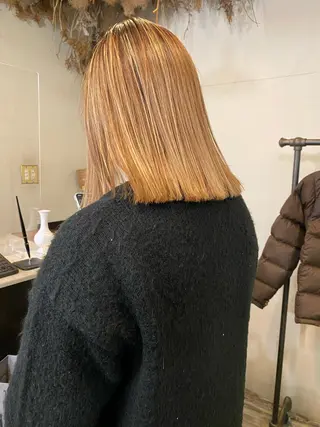 ミディアム なぎ🌿.∘[ボブ, ニュアンスカラー]のヘアスタイル