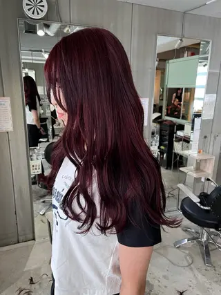 ロング カラー 暖色/まろベージュ/ シカタユウカのヘアスタイル