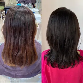 ミディアム On所属・顔まわりカット🌟 くびれヘア/寺門遥輝のヘアスタイル