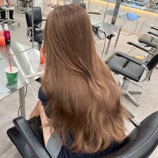 ロング カラー cinq PROJECT所属・ミルクティーベージュ 🐱【Ryo】のヘアスタイル