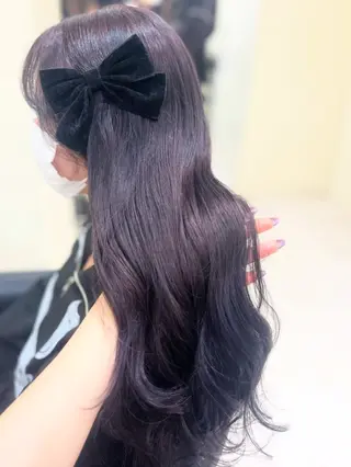 カラー ベージュ・ラベンダー カラー🎀りりのヘアスタイル