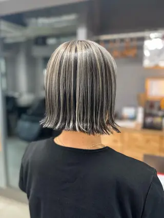 ミディアム カラー 清水 遥香のヘアスタイル