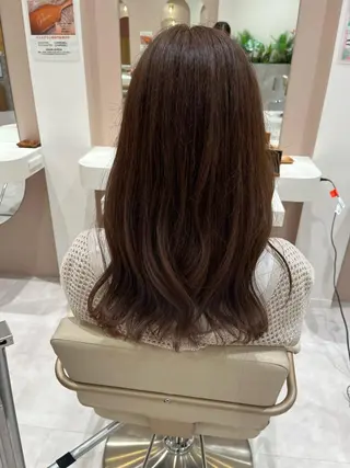 セミロング カラー 桑原 りゆのヘアスタイル