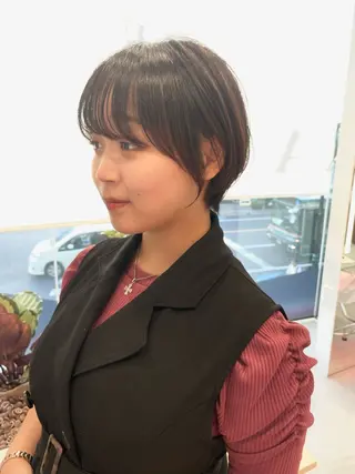 ショート カラー DECORA SORAN【本川越】所属・韓国/顔周り/ボブ/ ショート/大川陽太のヘアスタイル