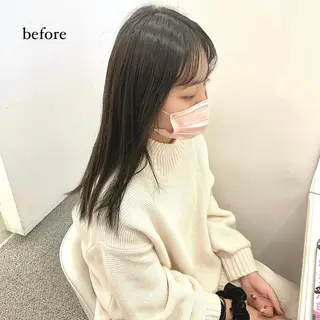 ロング カラー ヘアアレンジ GO TODAY SHAiRE SALON岡山所属・Sana/ 耳ツボ/インナーのヘアスタイル