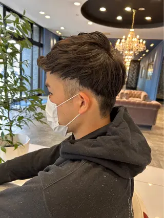 ショート メンズカット¥0婦中 カットモデル大上聖矢のヘアスタイル