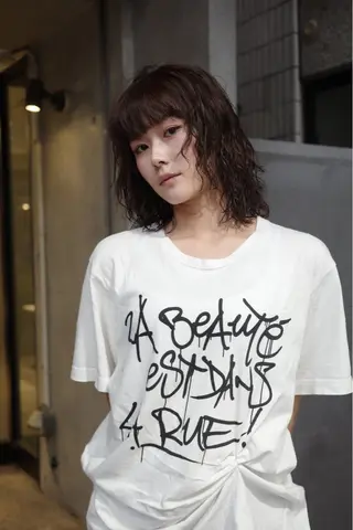 ミディアム パーマ NERO 松井 隆人のヘアスタイル