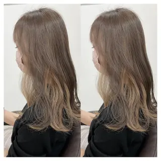 セミロング カラー 村山 茉衣のヘアスタイル