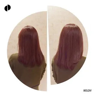 セミロング カラー ✨縮毛矯正✨髪質改善 ナカシマ ユミのヘアスタイル