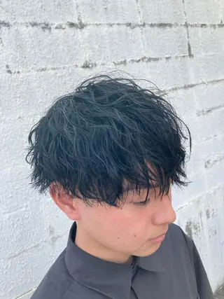 ミディアム パーマ メンズ パーマが得意な【最高 悠斗】のヘアスタイル