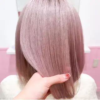 カラー ヘアアレンジ 艶髪ハイトーン/ ブロンド/Nagiのヘアスタイル