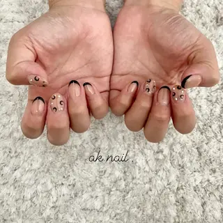 ショート ネイル ak nail .のネイルデザイン