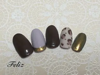 ネイル 痛ネイル/ワンホン/ フィルイン/長さだしのネイルデザイン