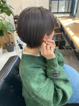 ショート カラー 田中 あやなのヘアスタイル
