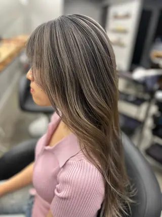 ロング カラー N/デザインカラー 🌿ナギのヘアスタイル